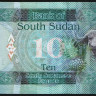 Банкнота 10 фунтов. 2017 год, Южный Судан.