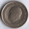 Монета 10 крон. 1987 год, Норвегия.