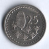 Монета 25 милей. 1977 год, Кипр.