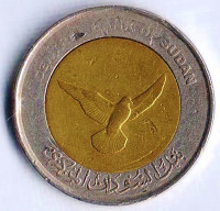 Монета 50 пиастров. 2006 год, Судан.
