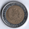 Монета 2 новых соля. 1995 год, Перу.