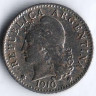 Монета 5 сентаво. 1910 год, Аргентина.
