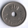 Монета 25 эре. 1939 год, Норвегия.