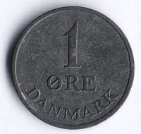 Монета 1 эре. 1957 год, Дания. C;S.