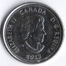 Монета 25 центов. 2013 год, Канада. Лора Секорд.