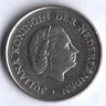 Монета 25 центов. 1973 год, Нидерланды.