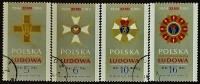 Набор почтовых марок (4 шт.). "Ордена". 1984 год, Польша.
