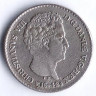 Монета 4 ригсбанкскиллинга. 1842(FK//VS) год, Дания.