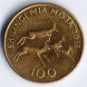 Монета 100 шиллингов. 2015 год, Танзания.