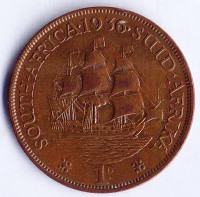 Монета 1 пенни. 1936 год, Южная Африка.