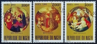 Набор почтовых марок (3 шт.). "Рождество`1981". 1981 год, Нигер.