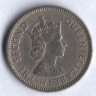 Монета 25 центов. 1965 год, Британские Карибские Территории.