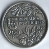 Монета 200 эскудо. 1995 год, Португалия. Молуккские острова.