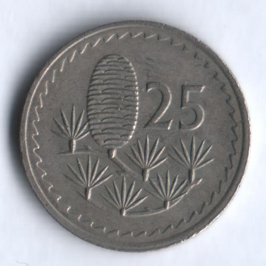 Монета 25 милей. 1979 год, Кипр.