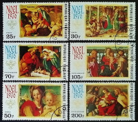 Набор почтовых марок (6 шт.). "Рождество 1976". 1976 год, Того.