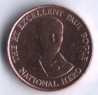 Монета 10 центов. 1996 год, Ямайка.