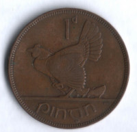 Монета 1 пенни. 1931 год, Ирландия.