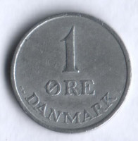 Монета 1 эре. 1958 год, Дания. C;S.