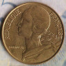 Монета 20 сантимов. 1986 год, Франция.