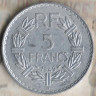 Монета 5 франков. 1949(B) год, Франция.