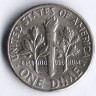 Монета 10 центов. 1978(D) год, США.