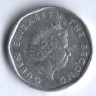 Монета 1 цент. 2002 год, Восточно-Карибские государства.
