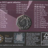Монета 50 пенсов. 2011 год, Великобритания. Гребля на байдарках.
