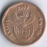 50 центов. 2003 год, ЮАР. Крикет. (Afrika Borwa).