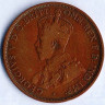 Монета 1 пенни. 1914(L) год, Австралия.