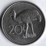 Монета 20 тойа. 2005 год, Папуа-Новая Гвинея. Монета 20 тойа. 2005 год, Папуа-Новая Гвинея.
