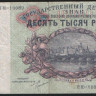 Бона 10000 рублей. 1923 год, СССР. ЯЮ-10069.