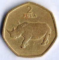 Монета 2 пулы. 1994 год, Ботсвана.