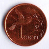 Монета 1 цент. 2016 год, Тринидад и Тобаго.