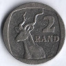 Монета 2 ранда. 1996 год, ЮАР.