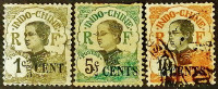 Набор почтовых марок (3 шт.). "Женщины Индокитая". 1919 год, Французский Индокитай.