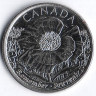 Монета 25 центов. 2015 год, Канада. 100 лет стихотворению 