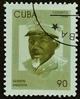 Почтовая марка. "Квинтин Бандера". 1996 год, Куба.