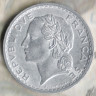 Монета 5 франков. 1950 год, Франция.