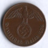 Монета 2 рейхспфеннига. 1938 год (E), Третий Рейх.