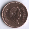 Монета 5 филсов. 1978 год, Иордания.