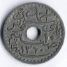 Монета 10 сантимов. 1941 год, Тунис (протекторат Франции).
