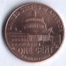 1 цент. 2009(D) год, США. Президентство Линкольна.