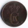 Монета 2 эре. 1883 год, Дания. CS.
