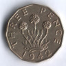 Монета 3 пенса. 1942 год, Великобритания.