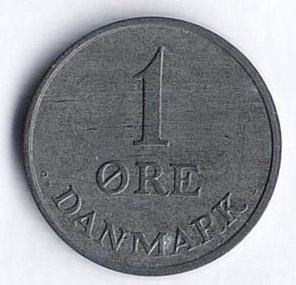 Монета 1 эре. 1960 год, Дания. C;S.