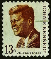 Почтовая марка. "Джон Кеннеди". 1967 год, США.