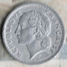 Монета 5 франков. 1950(B) год, Франция.