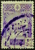 Доходная марка. "Дворец Бейт-эд-Дин". 1951 год, Ливан.