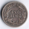 Монета 10 центов. 1902 год, США.