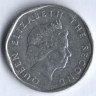 Монета 5 центов. 2002 год, Восточно-Карибские государства.